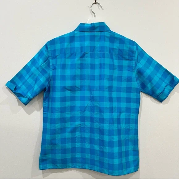 Lauren Ralph Lauren Blue Checkered Silk Blouse Women’s Small Great Condition - Picture 3 of 10